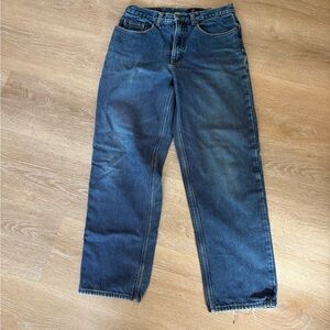 Eddie Bauer Dark Blue lined Straight Jeans 32x32